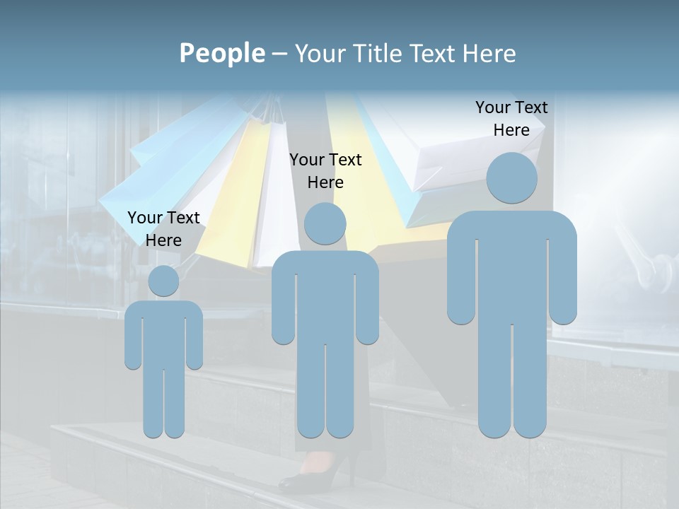 Cheerful Customer People PowerPoint Template