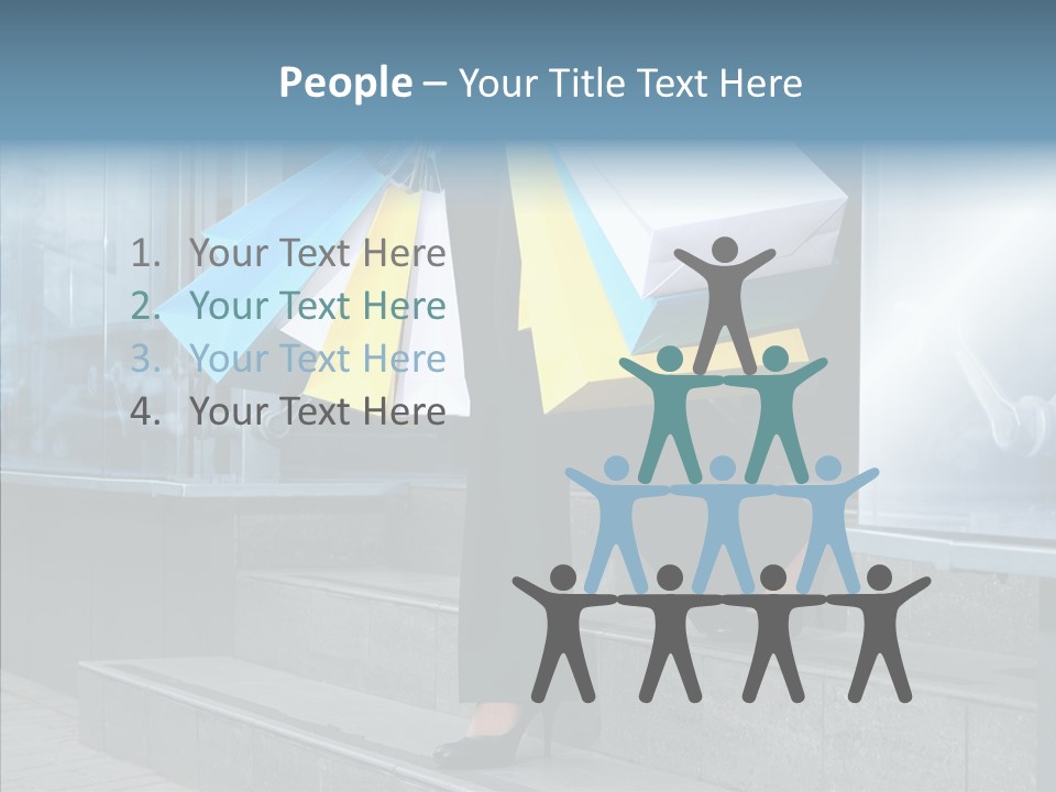 Cheerful Customer People PowerPoint Template