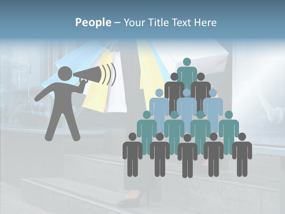 Cheerful Customer People PowerPoint Template