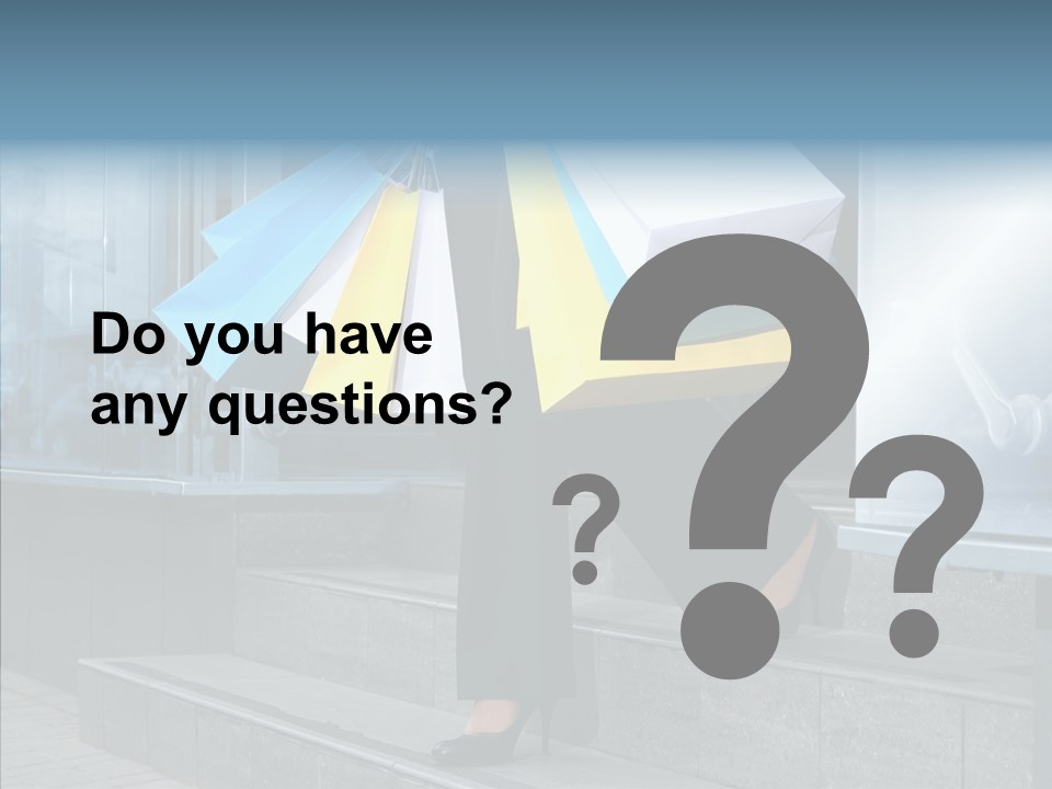 Cheerful Customer People PowerPoint Template