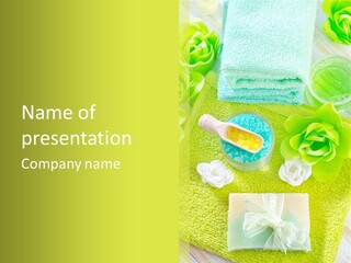 Body Relax Oil PowerPoint Template