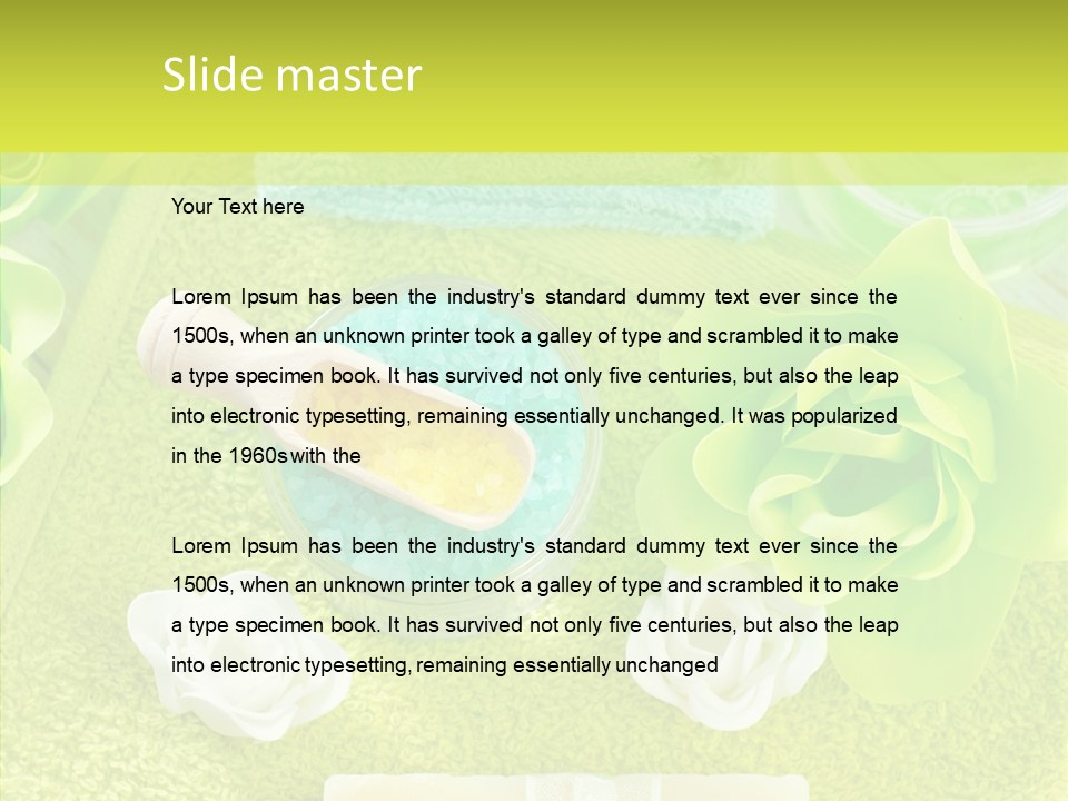 Body Relax Oil PowerPoint Template