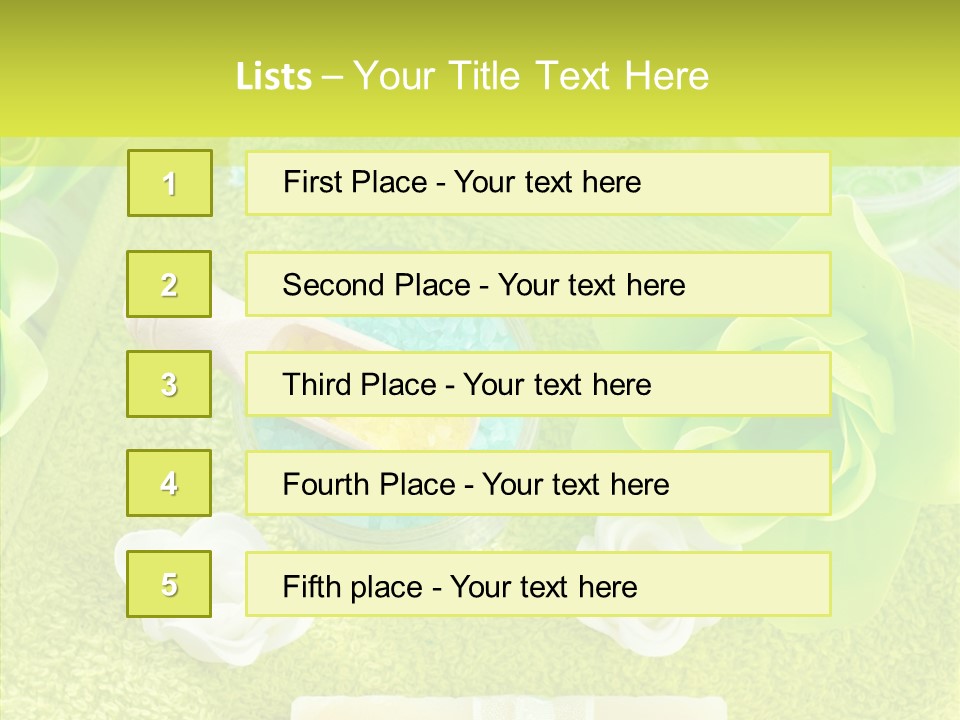 Body Relax Oil PowerPoint Template