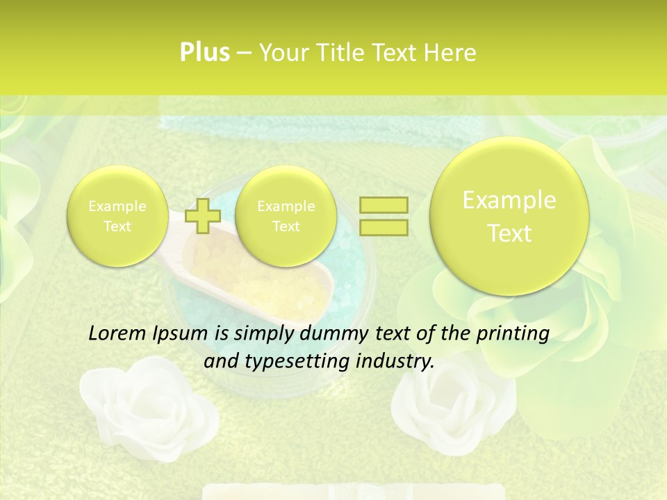 Body Relax Oil PowerPoint Template