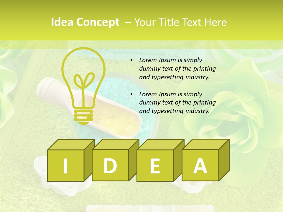 Body Relax Oil PowerPoint Template