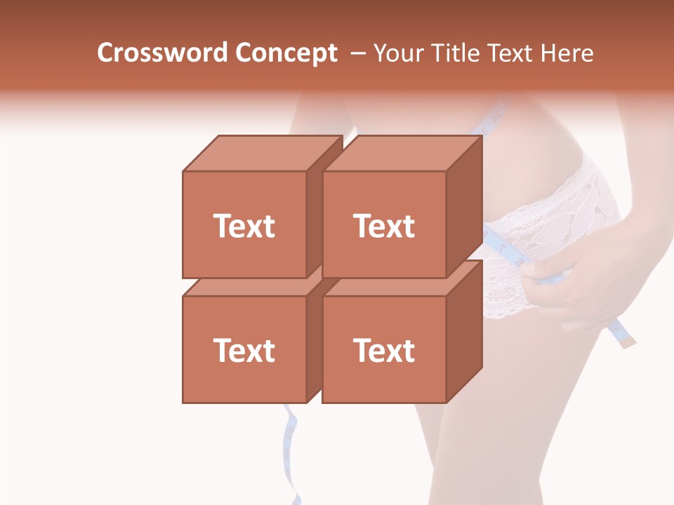 Panties Healthy Girl PowerPoint Template