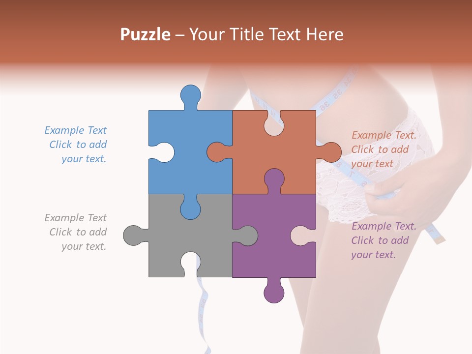 Panties Healthy Girl PowerPoint Template