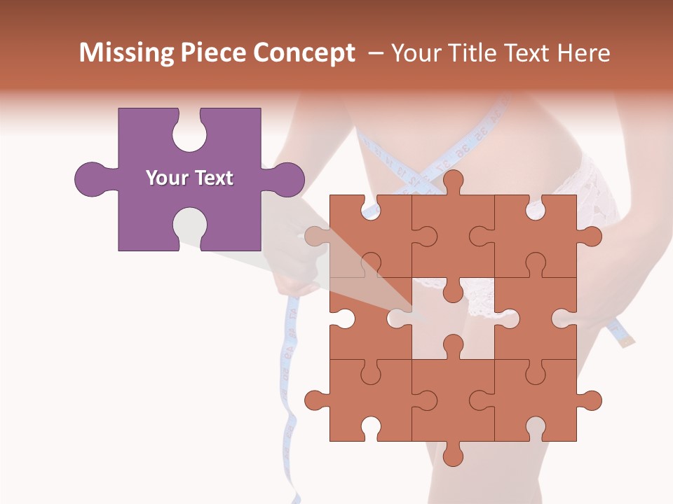 Panties Healthy Girl PowerPoint Template