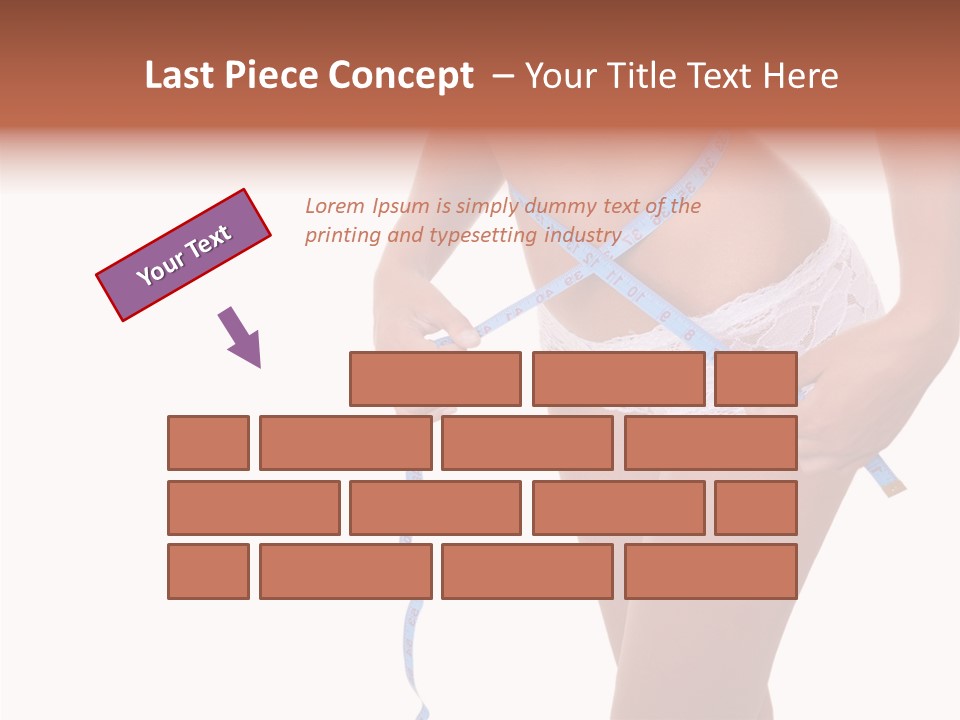 Panties Healthy Girl PowerPoint Template