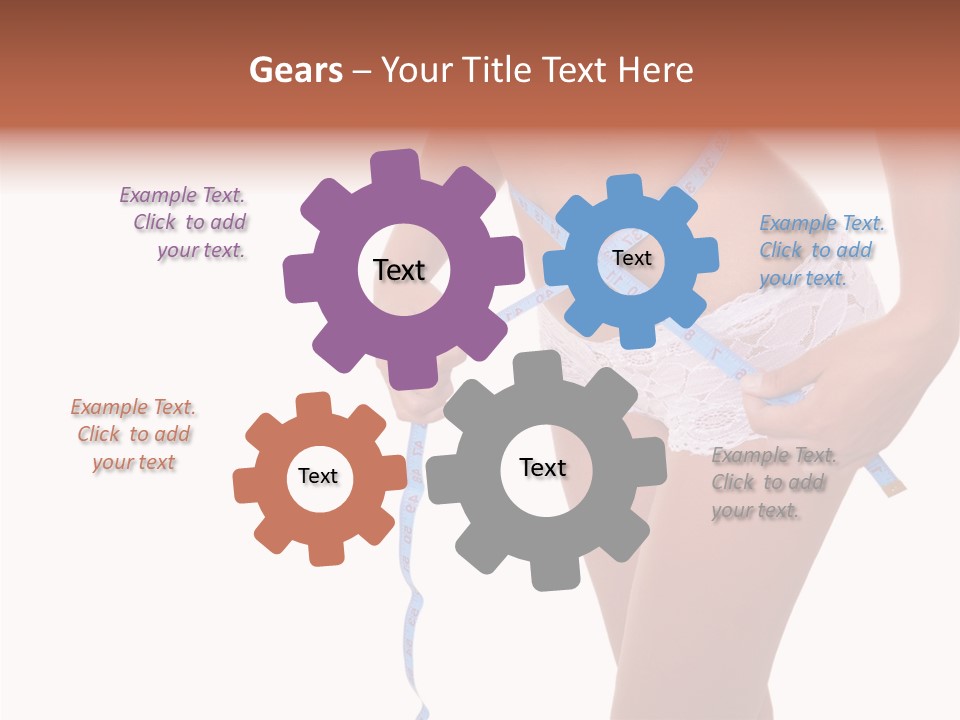 Panties Healthy Girl PowerPoint Template