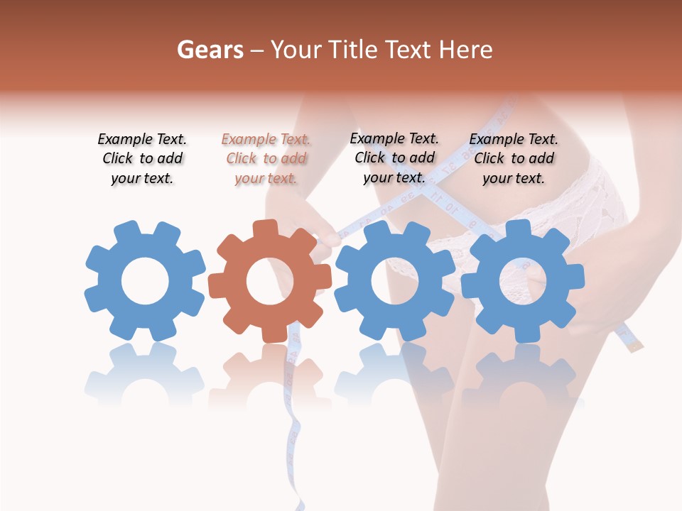 Panties Healthy Girl PowerPoint Template