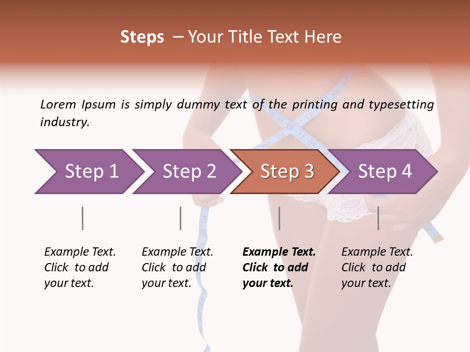 Panties Healthy Girl PowerPoint Template