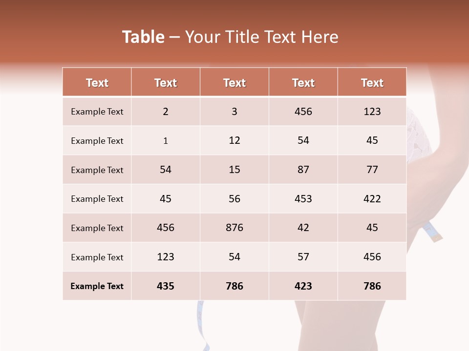 Panties Healthy Girl PowerPoint Template