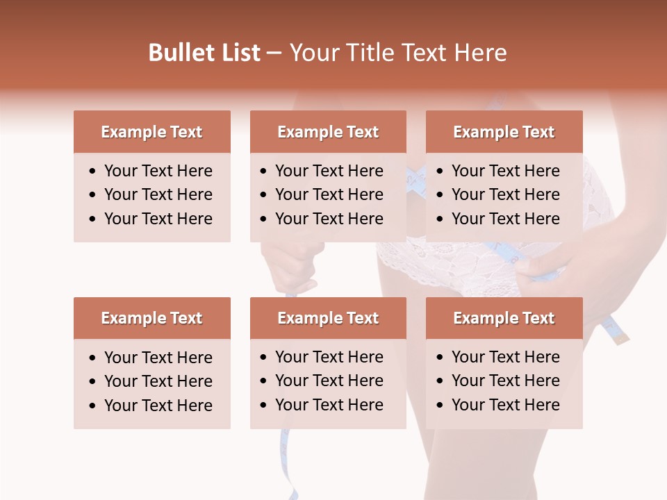 Panties Healthy Girl PowerPoint Template