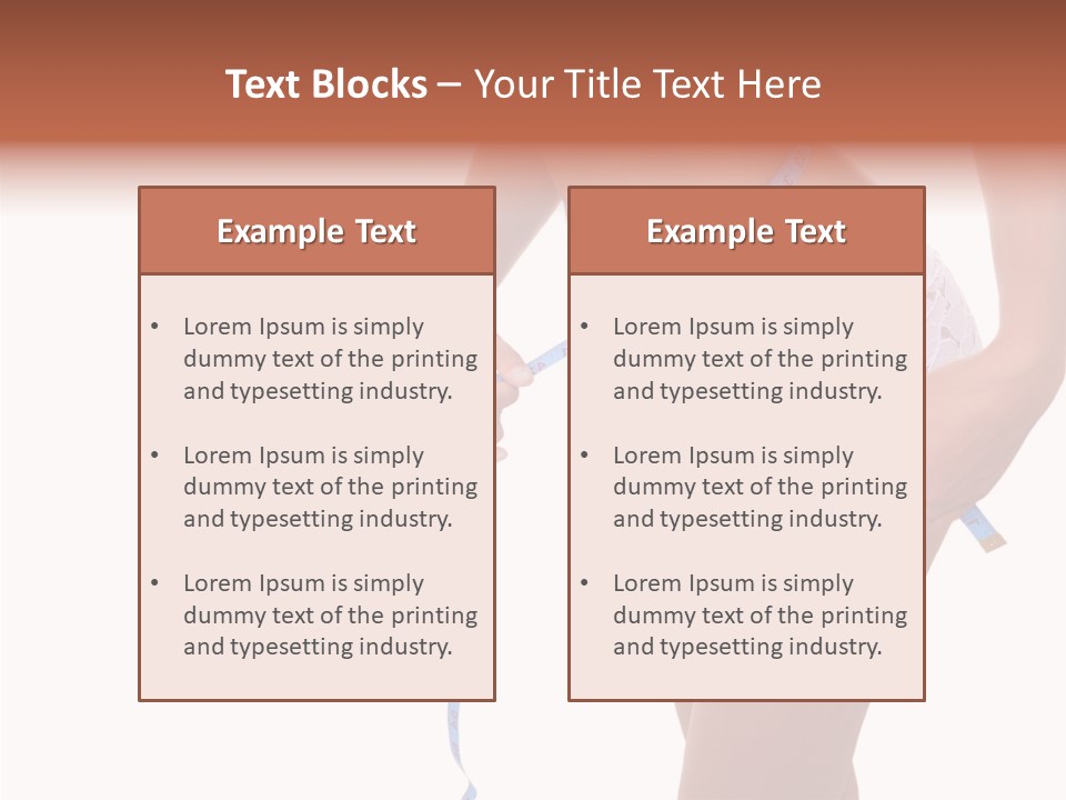 Panties Healthy Girl PowerPoint Template