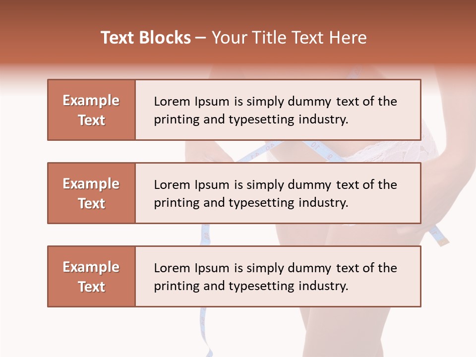 Panties Healthy Girl PowerPoint Template