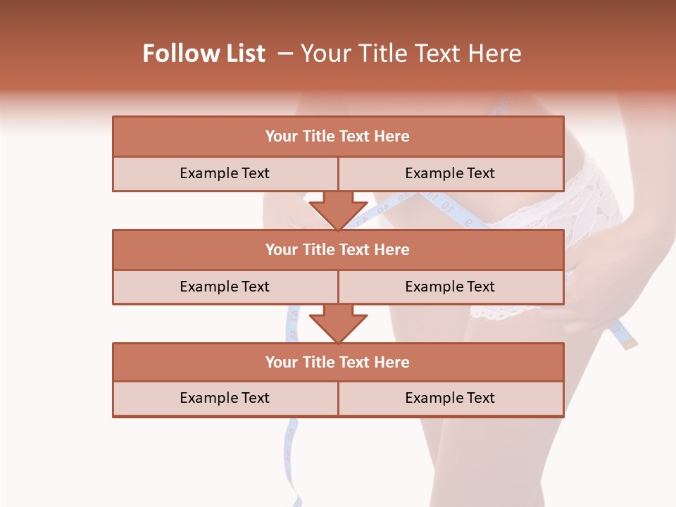 Panties Healthy Girl PowerPoint Template