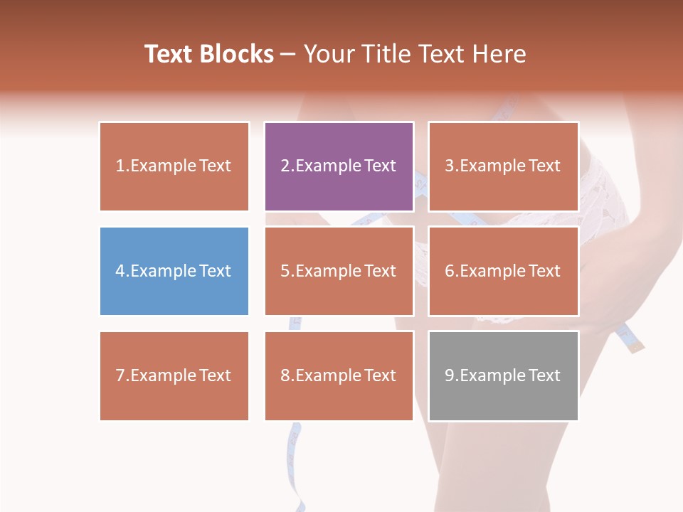 Panties Healthy Girl PowerPoint Template