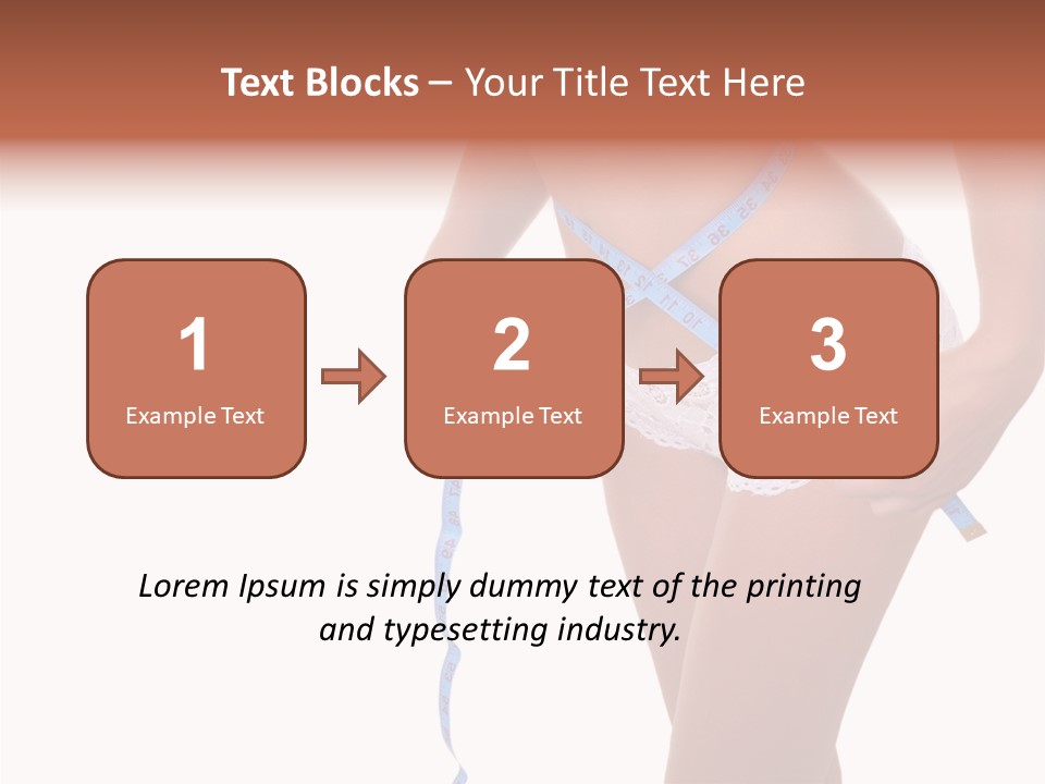 Panties Healthy Girl PowerPoint Template