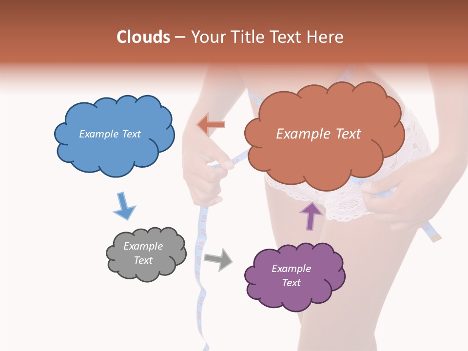 Panties Healthy Girl PowerPoint Template