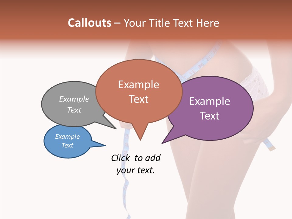 Panties Healthy Girl PowerPoint Template