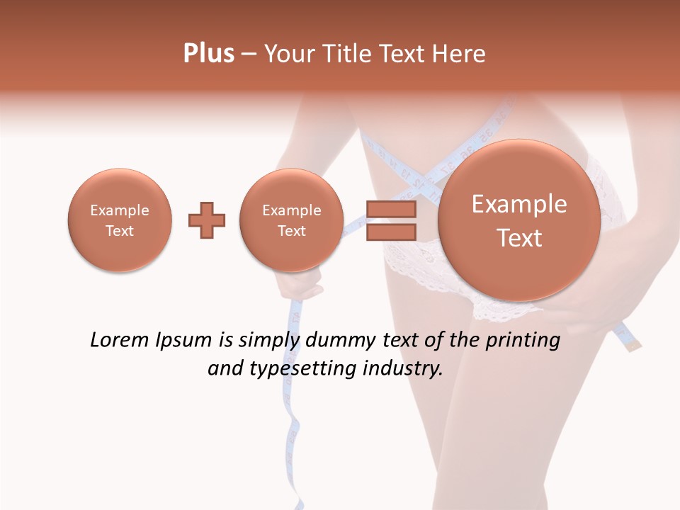 Panties Healthy Girl PowerPoint Template