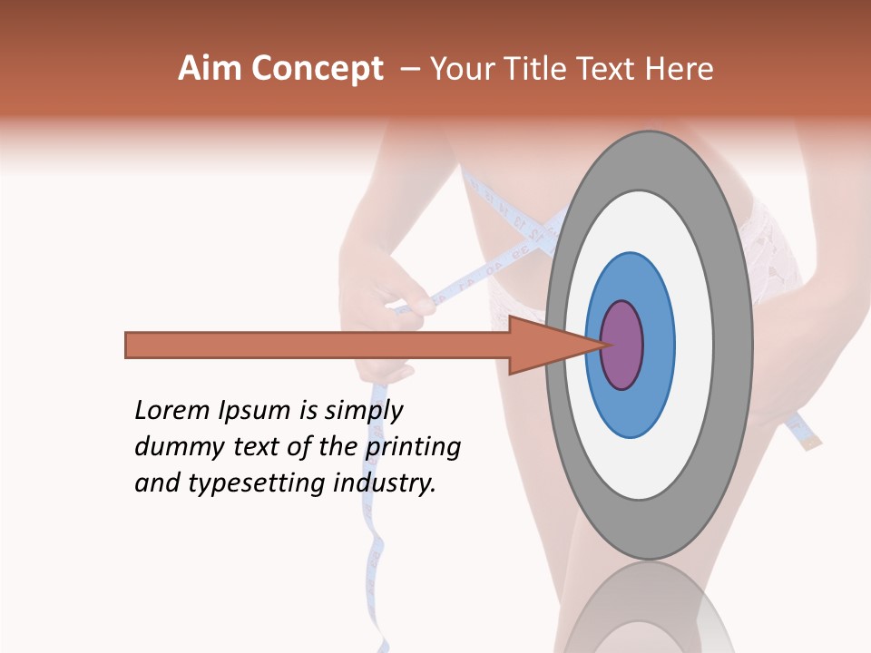 Panties Healthy Girl PowerPoint Template