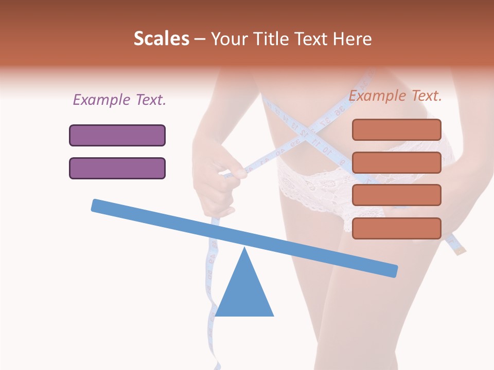 Panties Healthy Girl PowerPoint Template