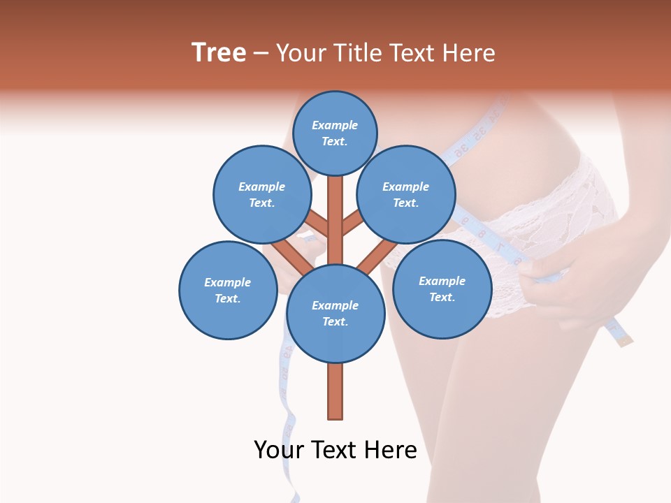 Panties Healthy Girl PowerPoint Template