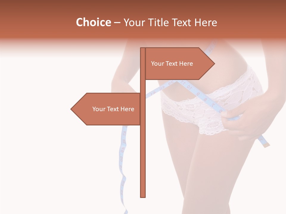 Panties Healthy Girl PowerPoint Template