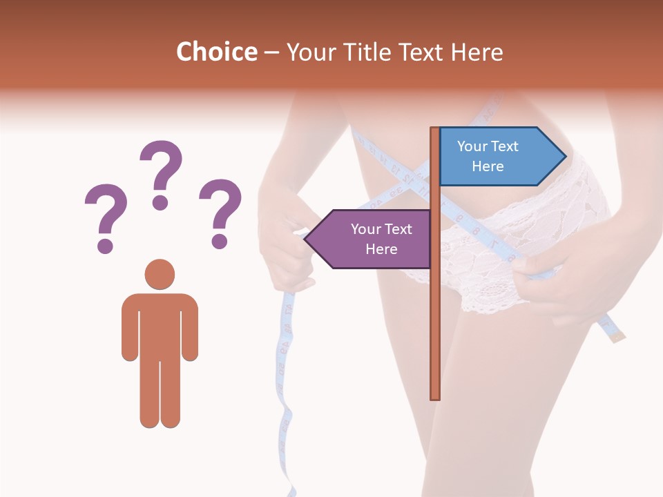 Panties Healthy Girl PowerPoint Template