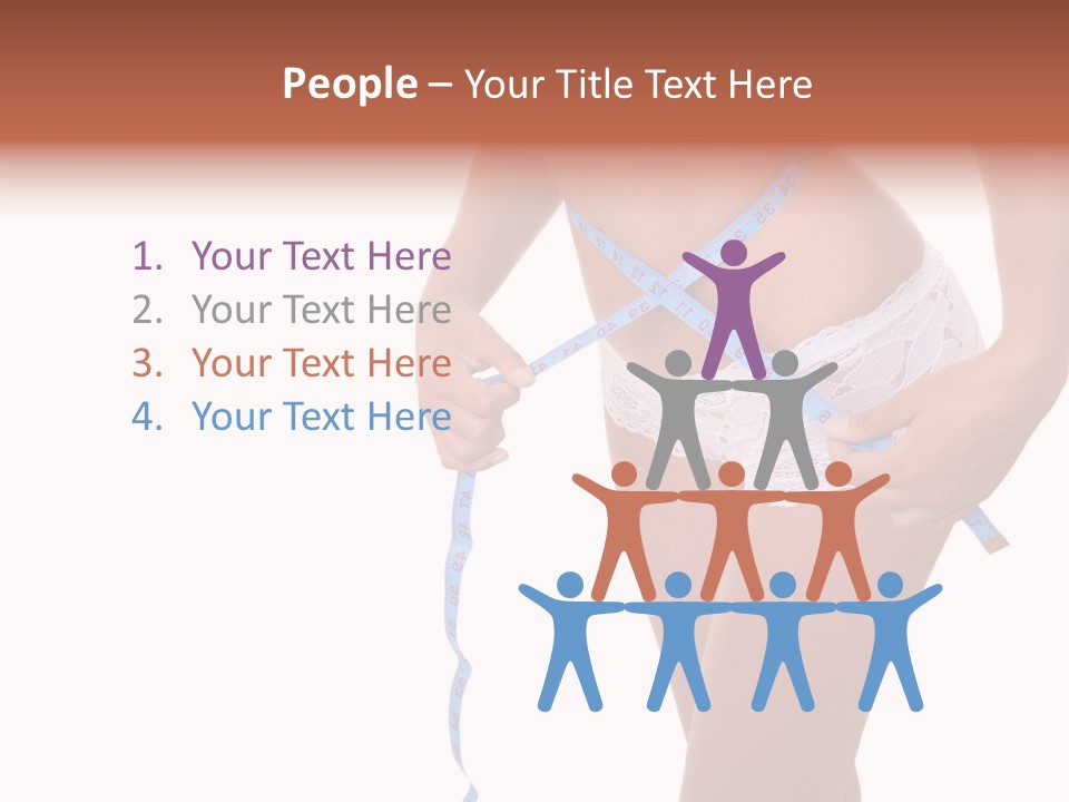 Panties Healthy Girl PowerPoint Template