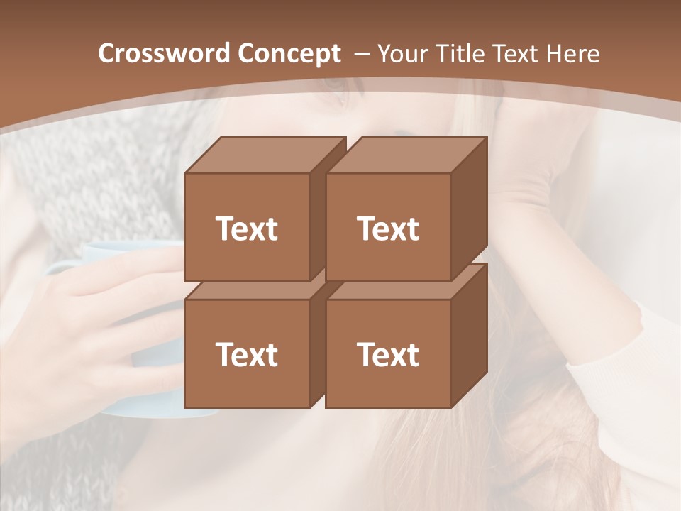 Infection Caucasian Headache PowerPoint Template