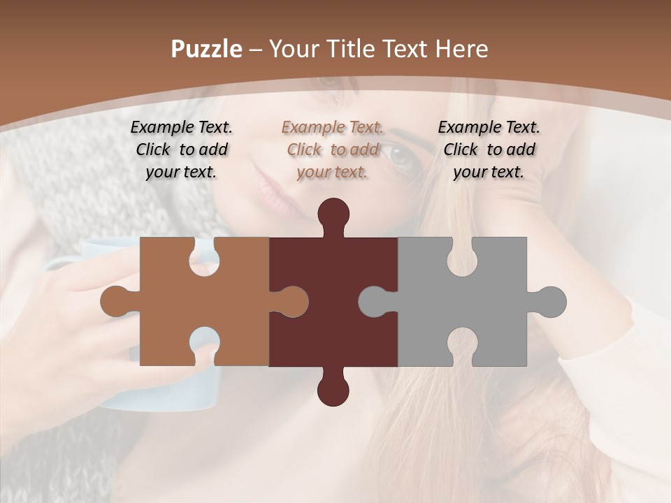 Infection Caucasian Headache PowerPoint Template