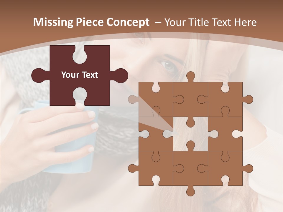 Infection Caucasian Headache PowerPoint Template