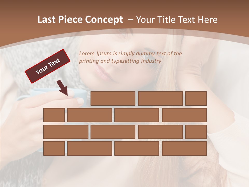 Infection Caucasian Headache PowerPoint Template