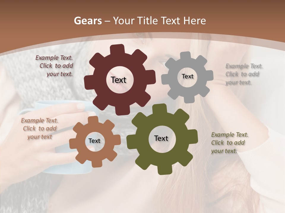 Infection Caucasian Headache PowerPoint Template