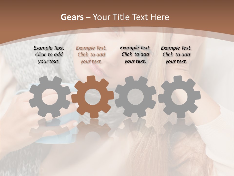 Infection Caucasian Headache PowerPoint Template