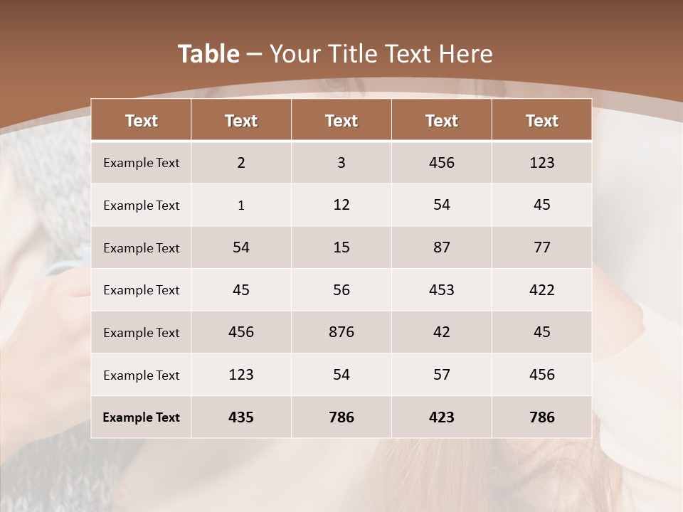 Infection Caucasian Headache PowerPoint Template
