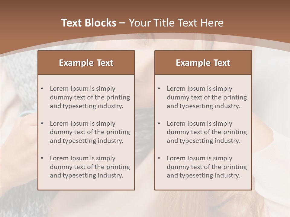 Infection Caucasian Headache PowerPoint Template
