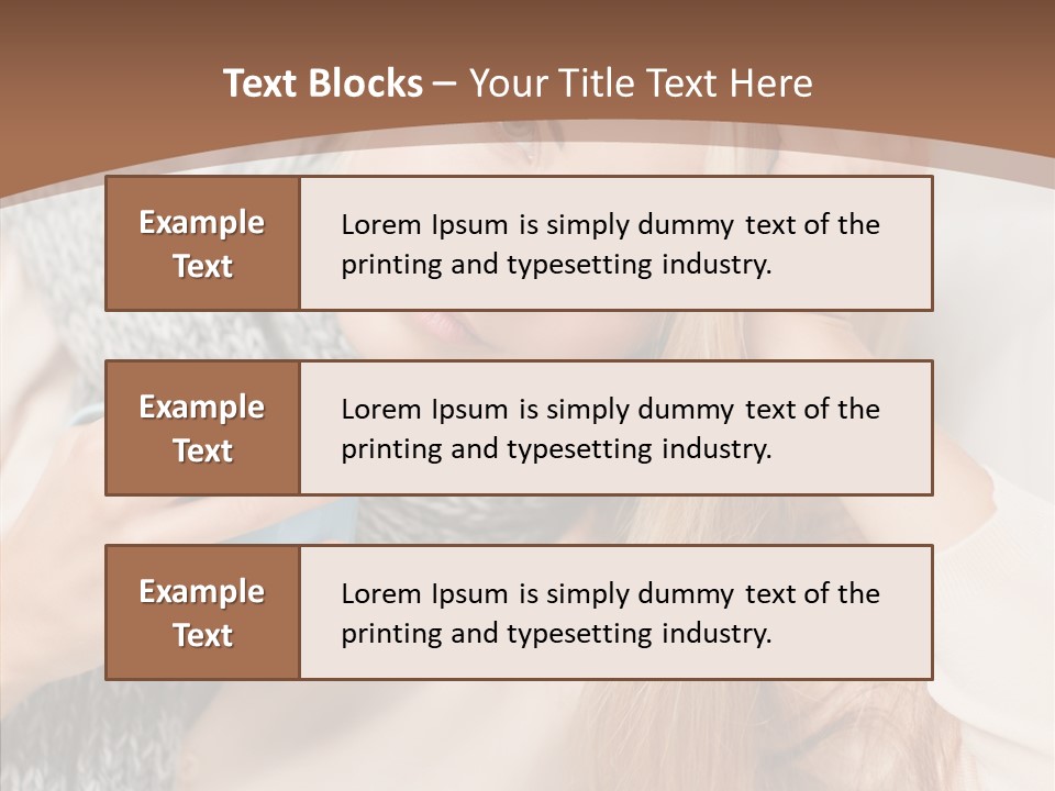Infection Caucasian Headache PowerPoint Template