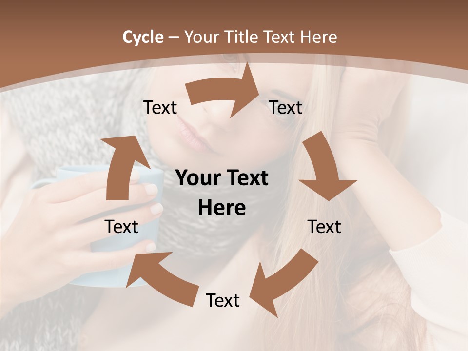 Infection Caucasian Headache PowerPoint Template