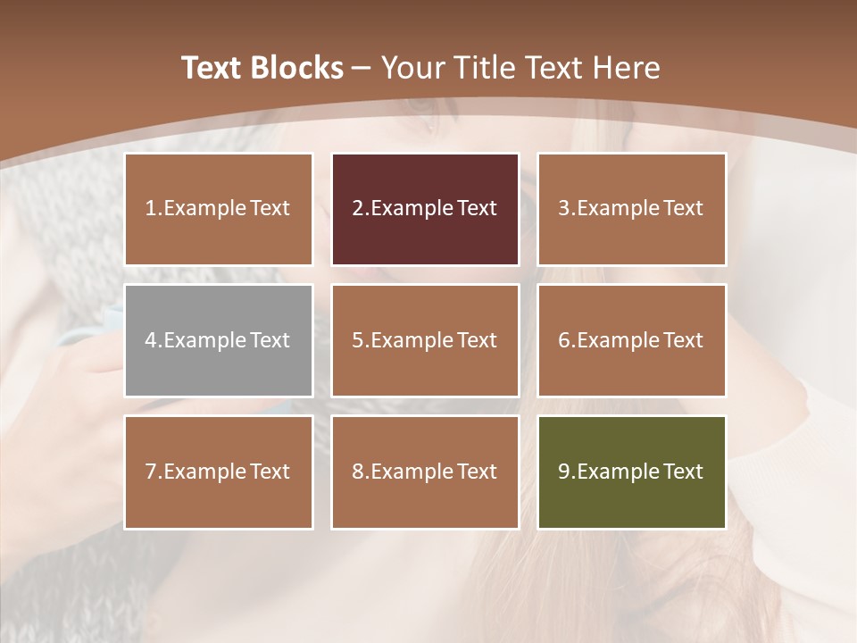 Infection Caucasian Headache PowerPoint Template