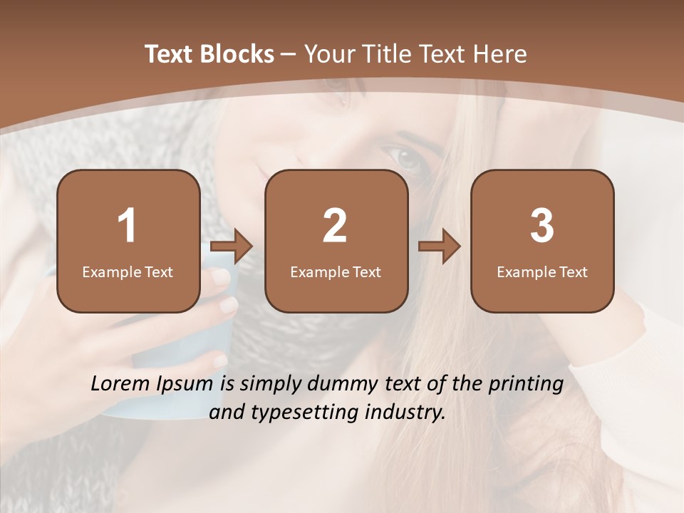 Infection Caucasian Headache PowerPoint Template