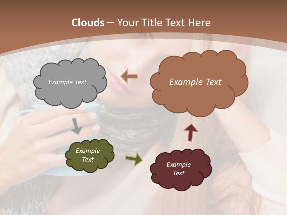 Infection Caucasian Headache PowerPoint Template