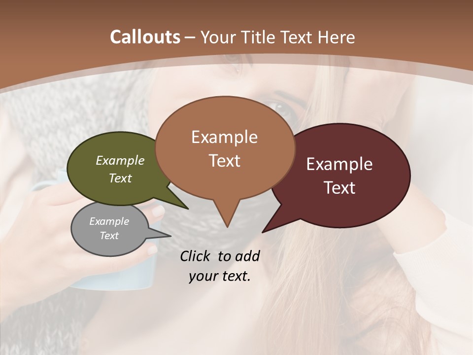 Infection Caucasian Headache PowerPoint Template