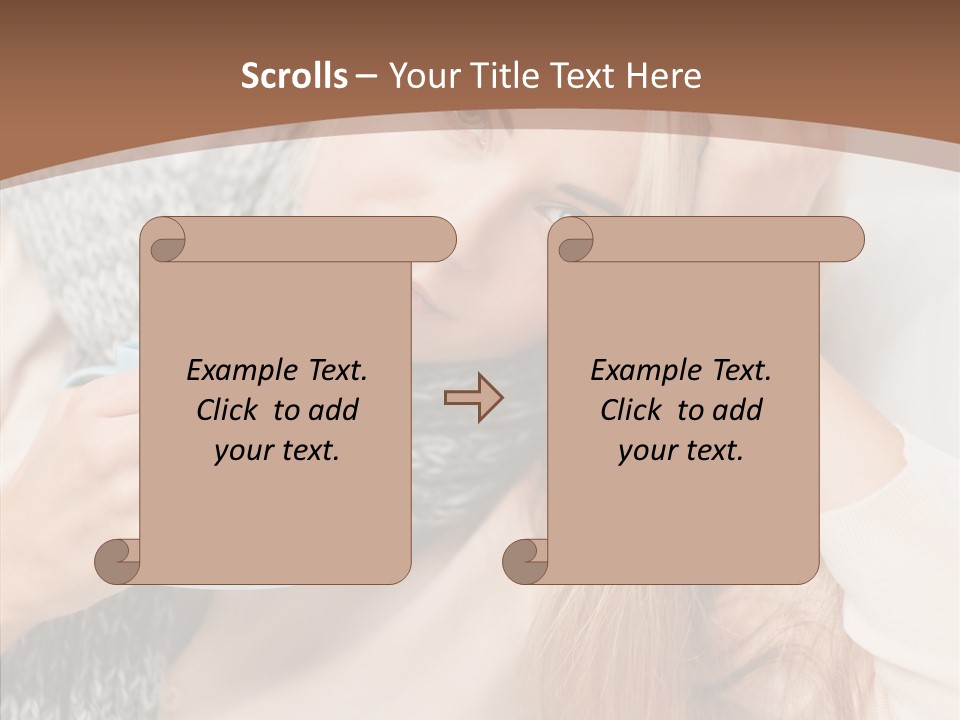 Infection Caucasian Headache PowerPoint Template