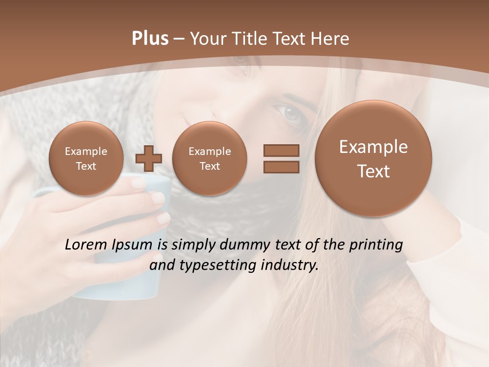 Infection Caucasian Headache PowerPoint Template
