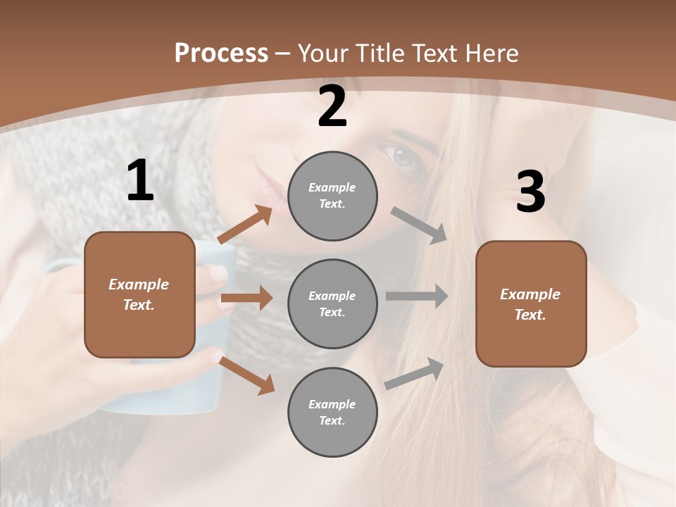 Infection Caucasian Headache PowerPoint Template