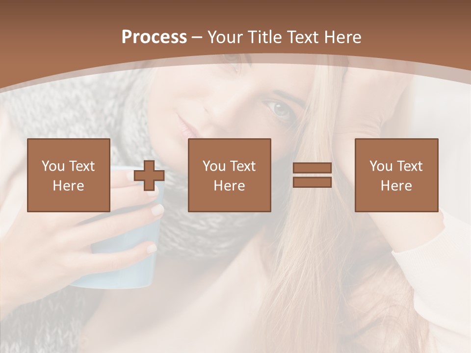 Infection Caucasian Headache PowerPoint Template